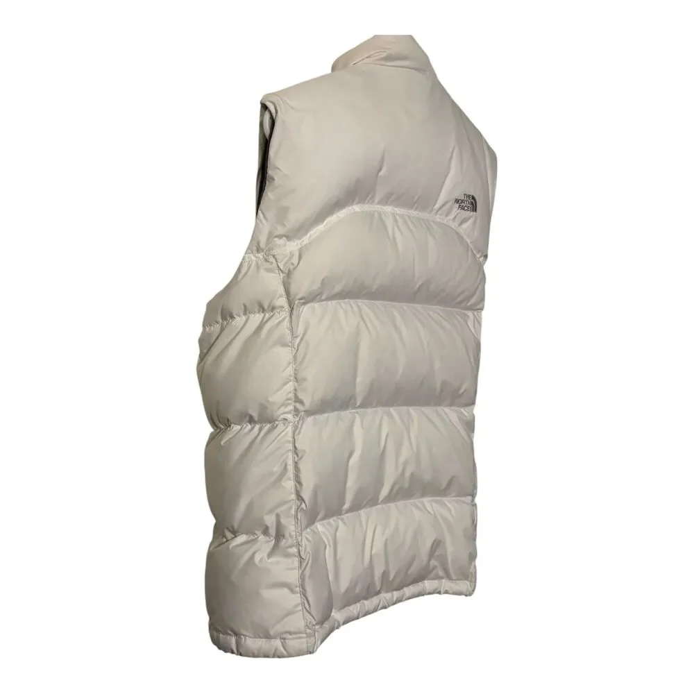 The North Face 550 Down Puffer Vest White Girls XL Youth Goose Down